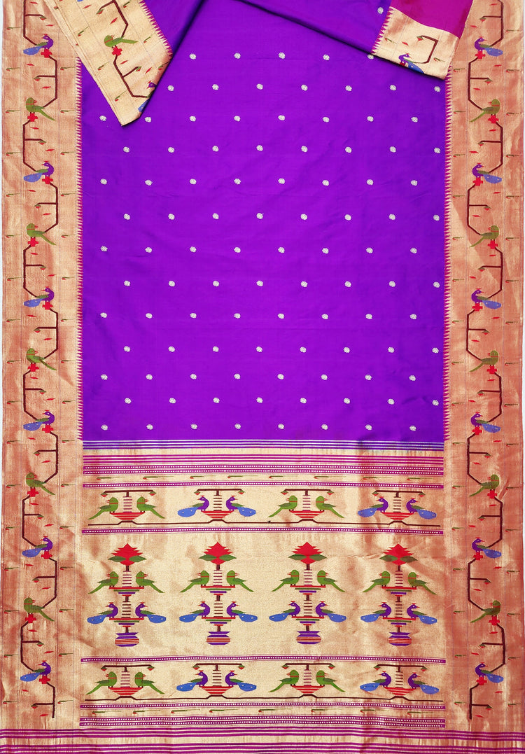 Mor-Popat Brocade Paithani
