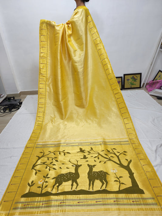 Single Muniya Brocade Paithani