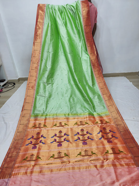 Single Muniya Brocade Paithani