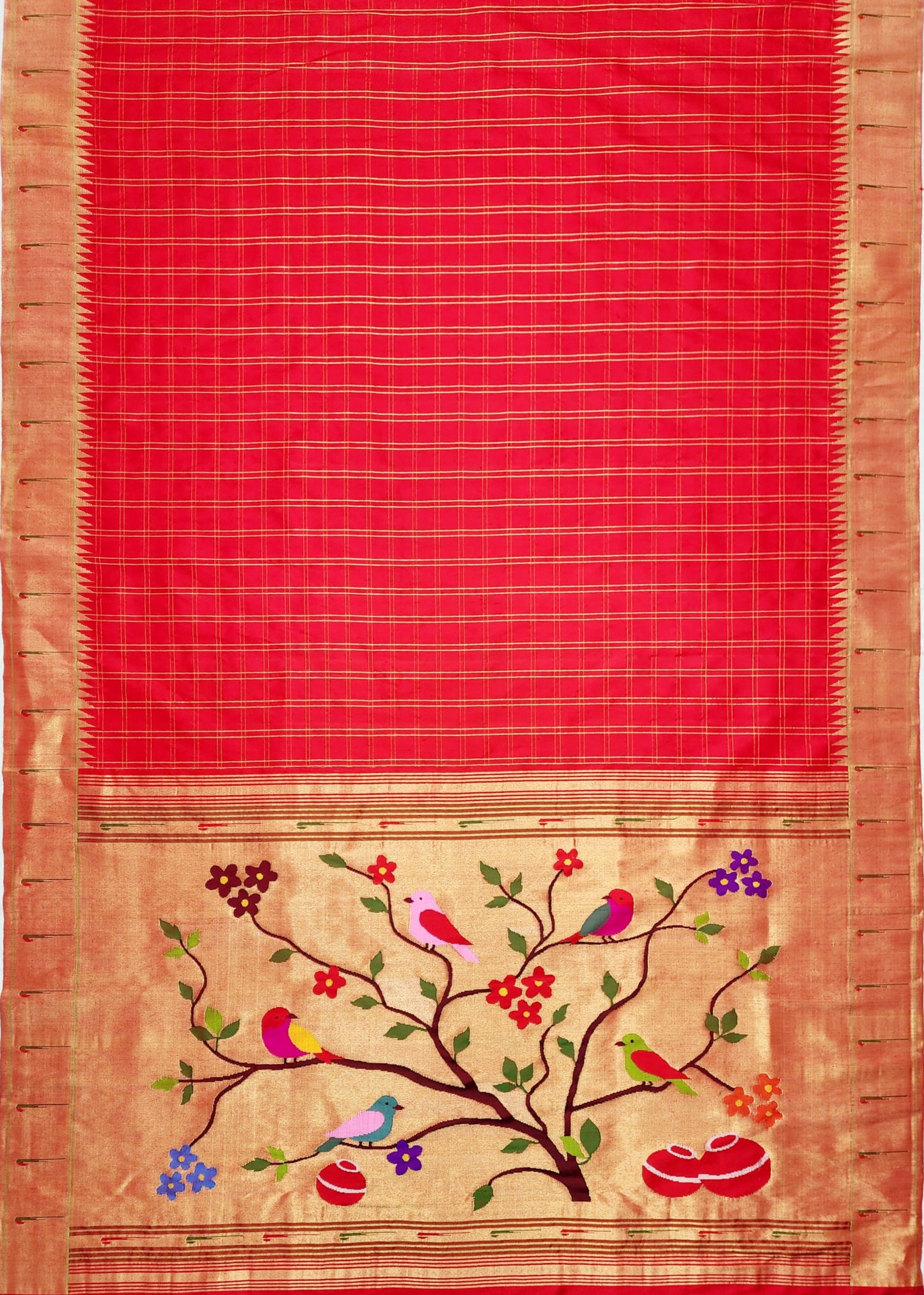 Single Muniya Brocade Paithani