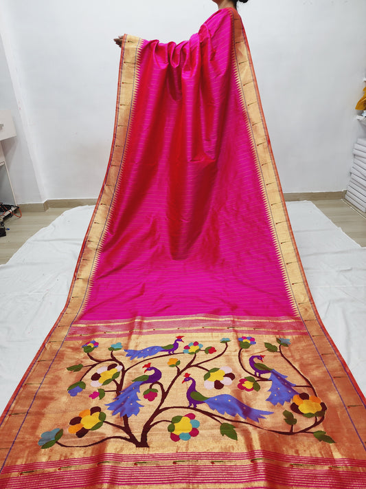 Single Muniya Brocade Paithani