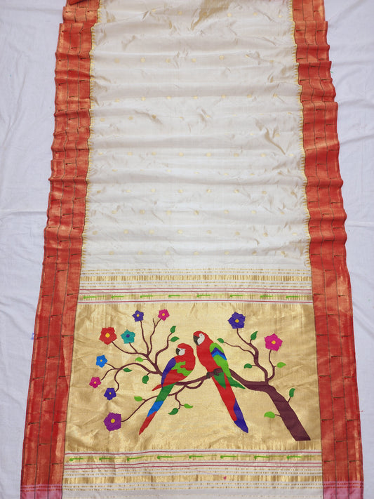 Triple Muniya Brocade Paithani