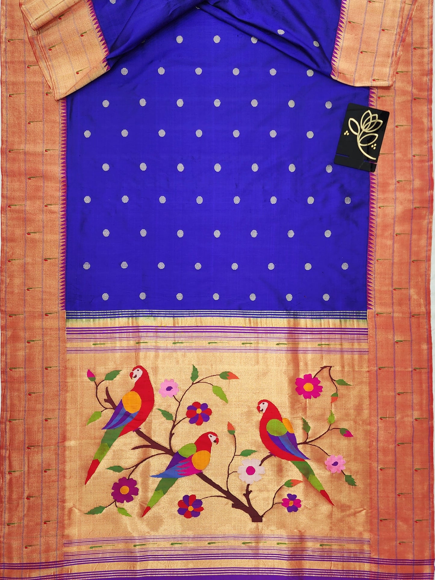 Triple Muniya Brocade Paithani