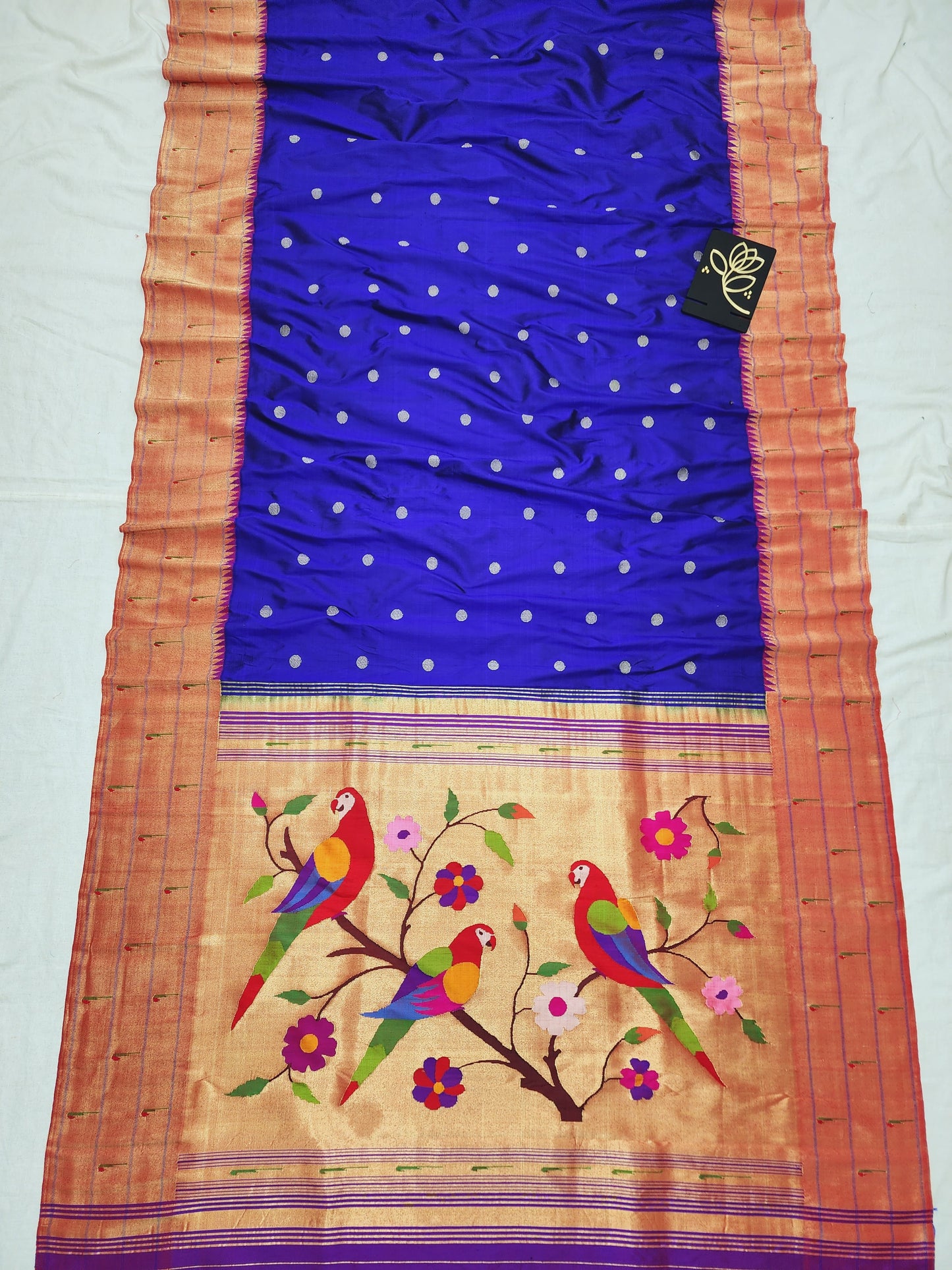 Triple Muniya Brocade Paithani