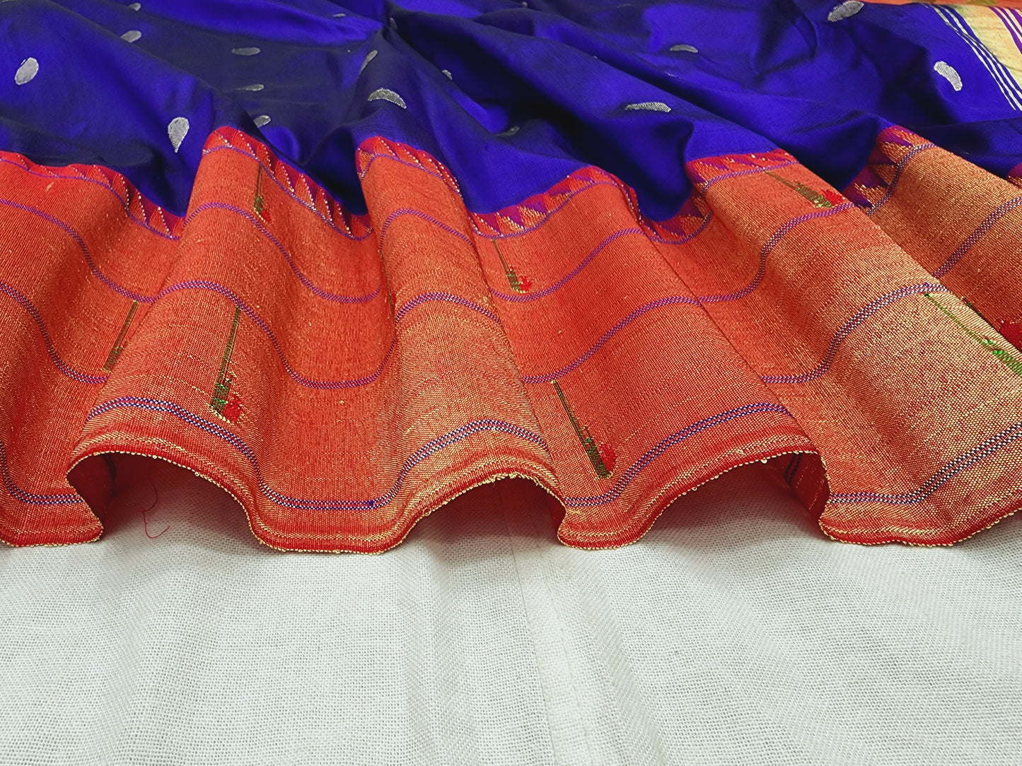 Triple Muniya Brocade Paithani