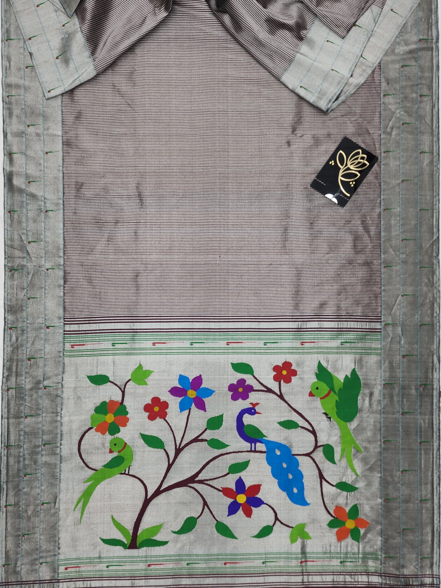 Triple Muniya Brocade Paithani