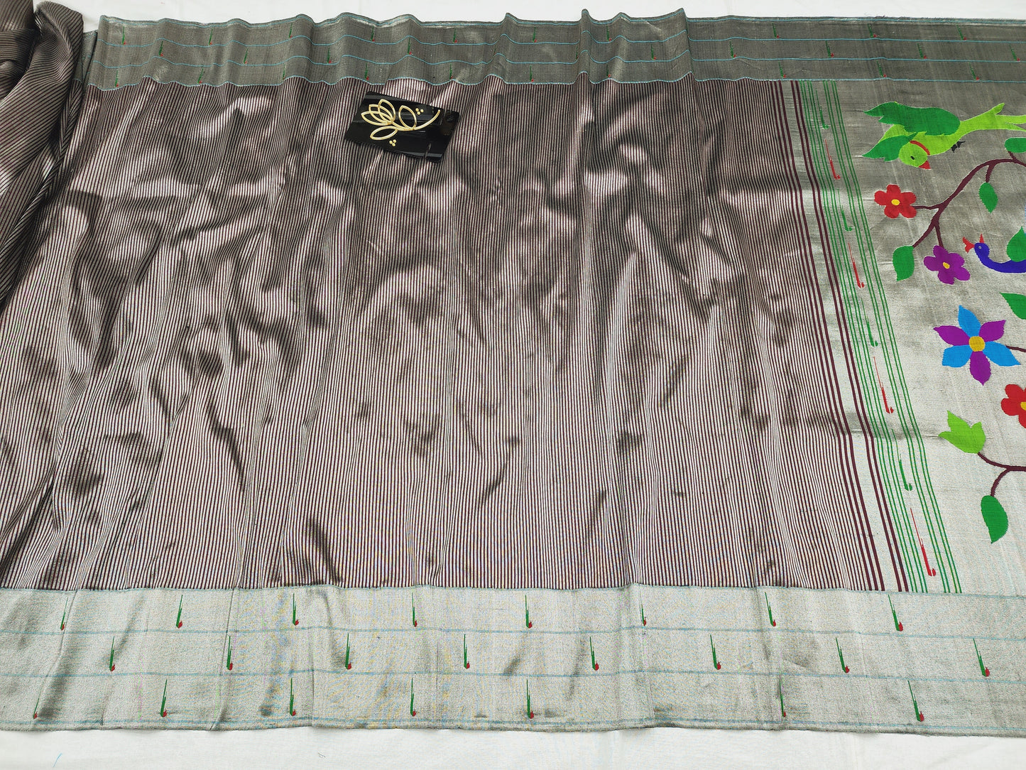 Triple Muniya Brocade Paithani