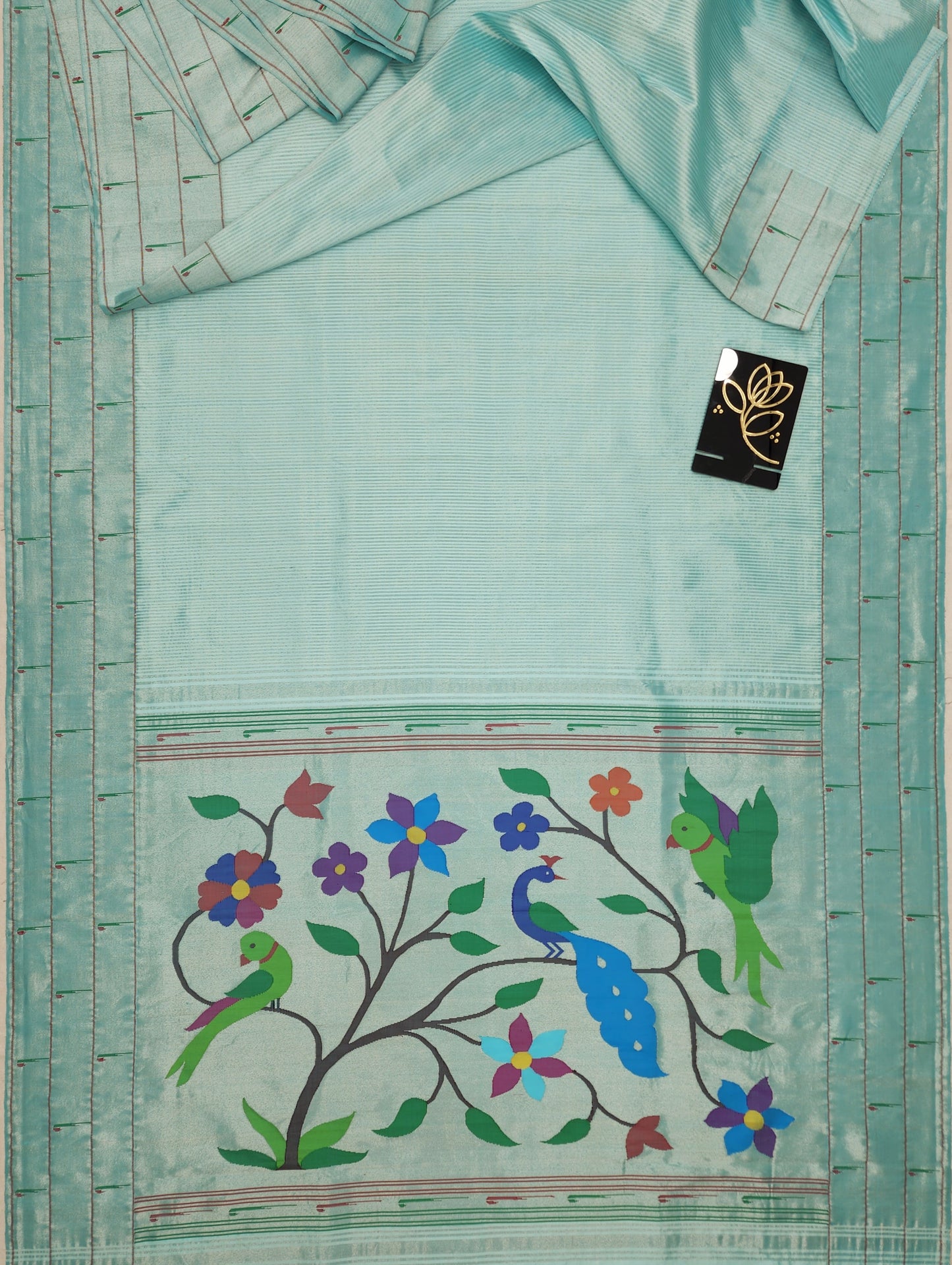 Triple Muniya Brocade Paithani