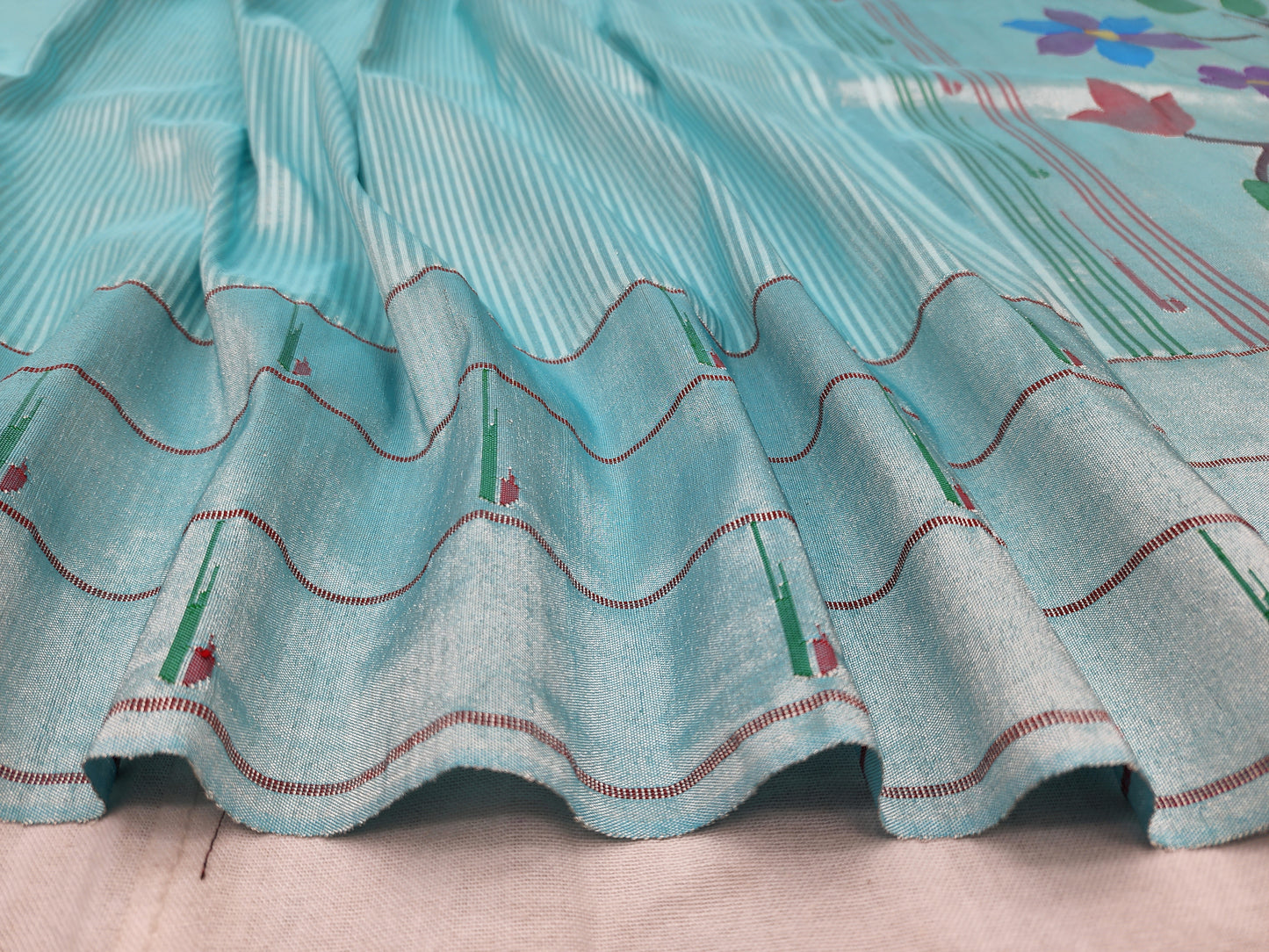 Triple Muniya Brocade Paithani