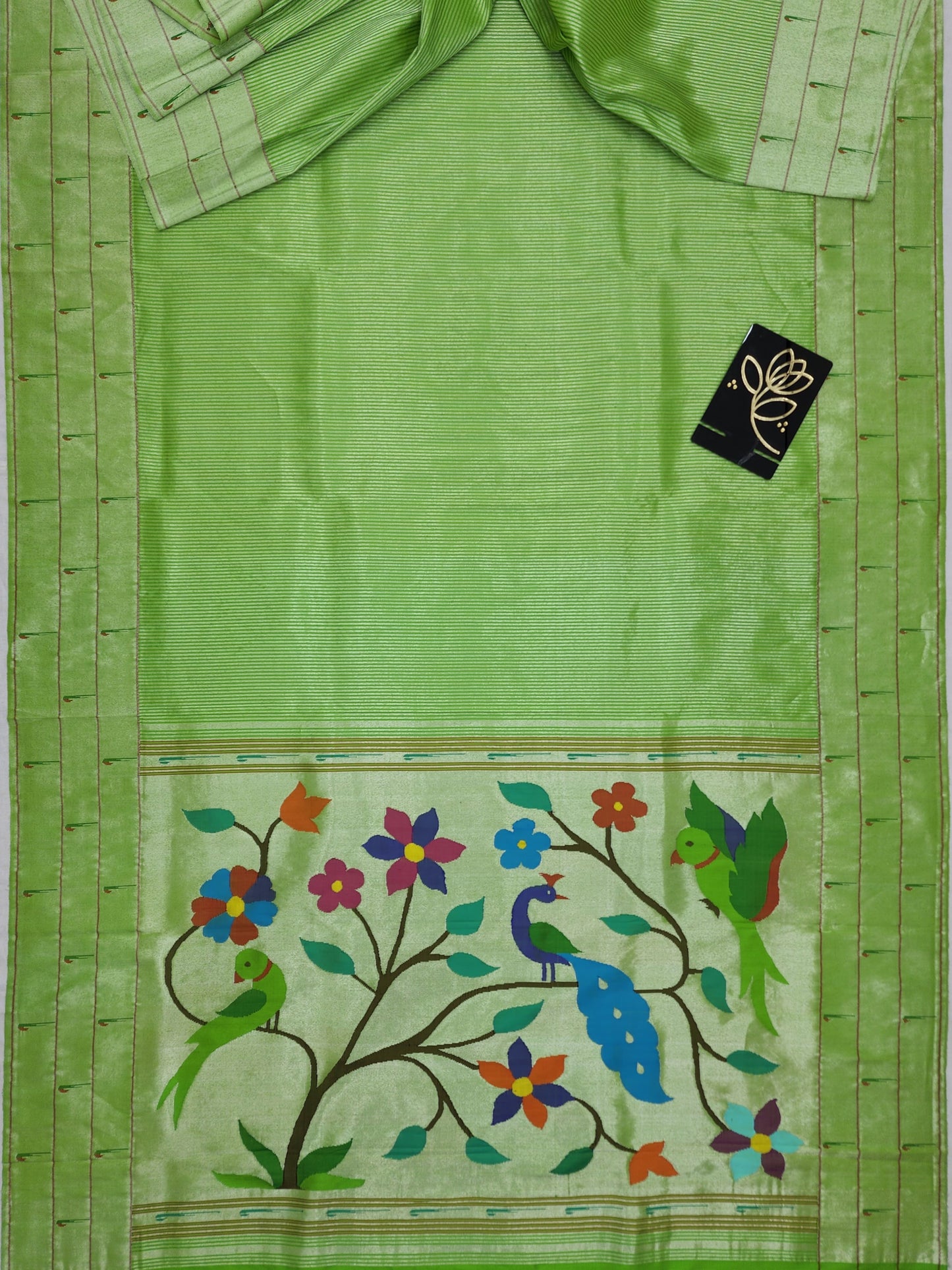 Triple Muniya Brocade Paithani