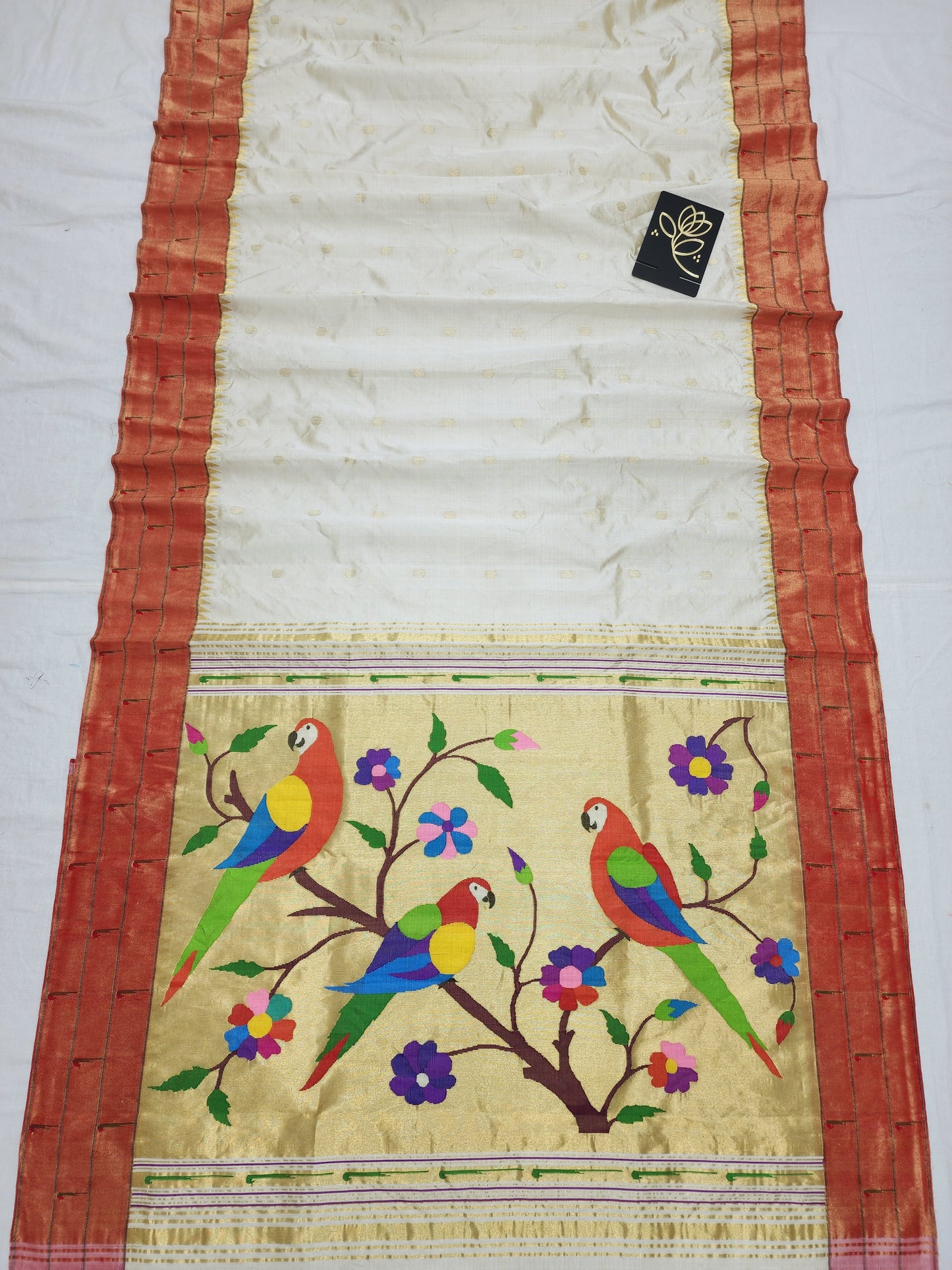 Triple Muniya Brocade Paithani