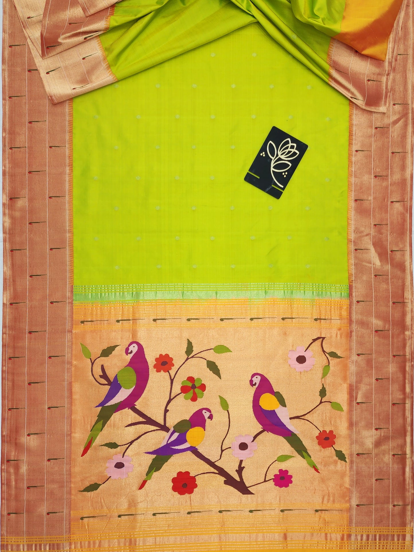 Triple Muniya Brocade Paithani