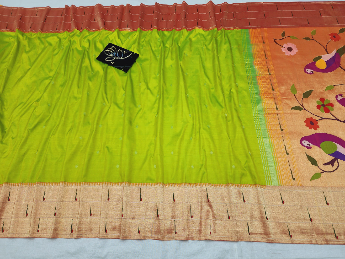Triple Muniya Brocade Paithani