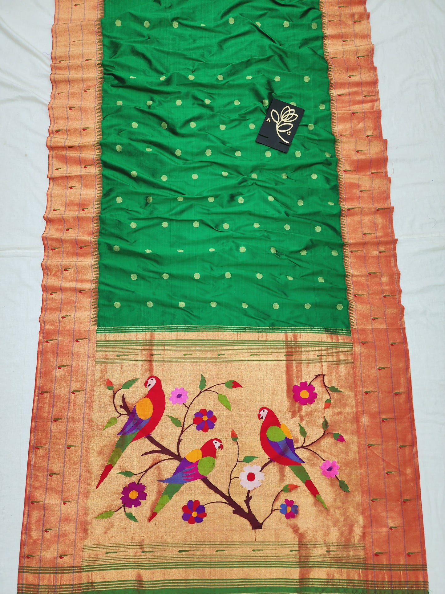 Triple Muniya Brocade Paithani