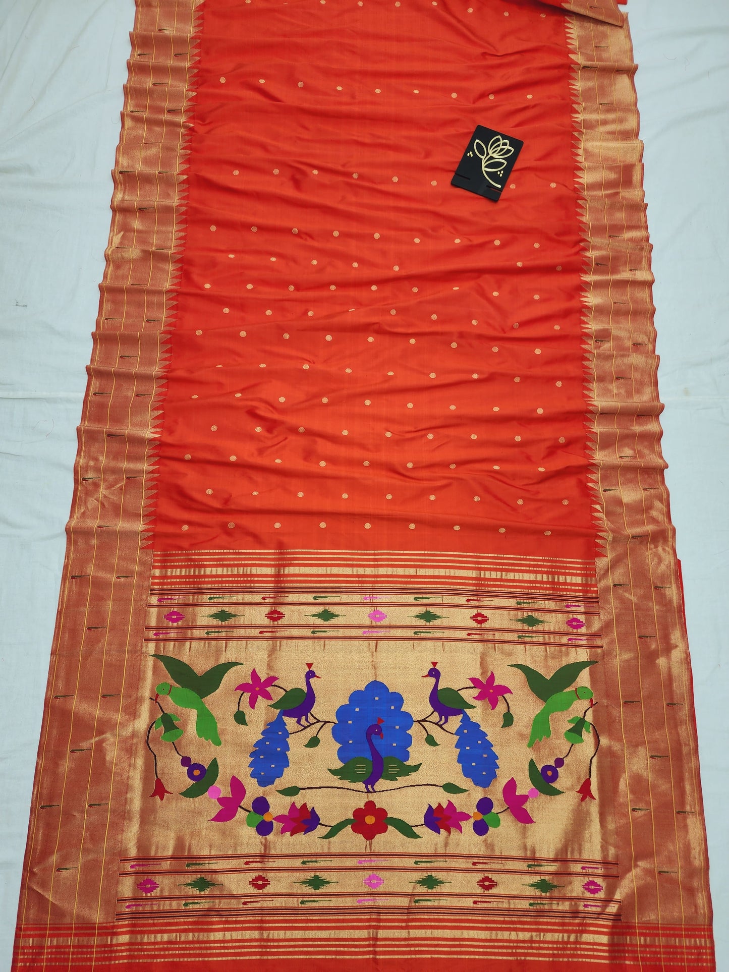 Triple Muniya Brocade Paithani