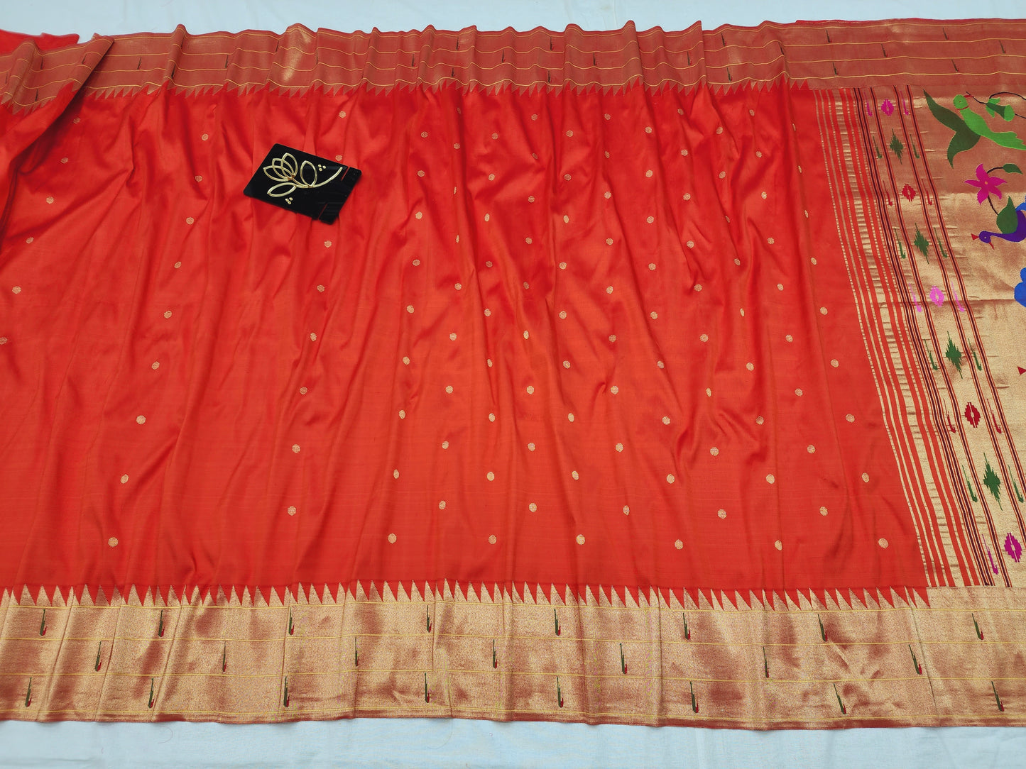 Triple Muniya Brocade Paithani