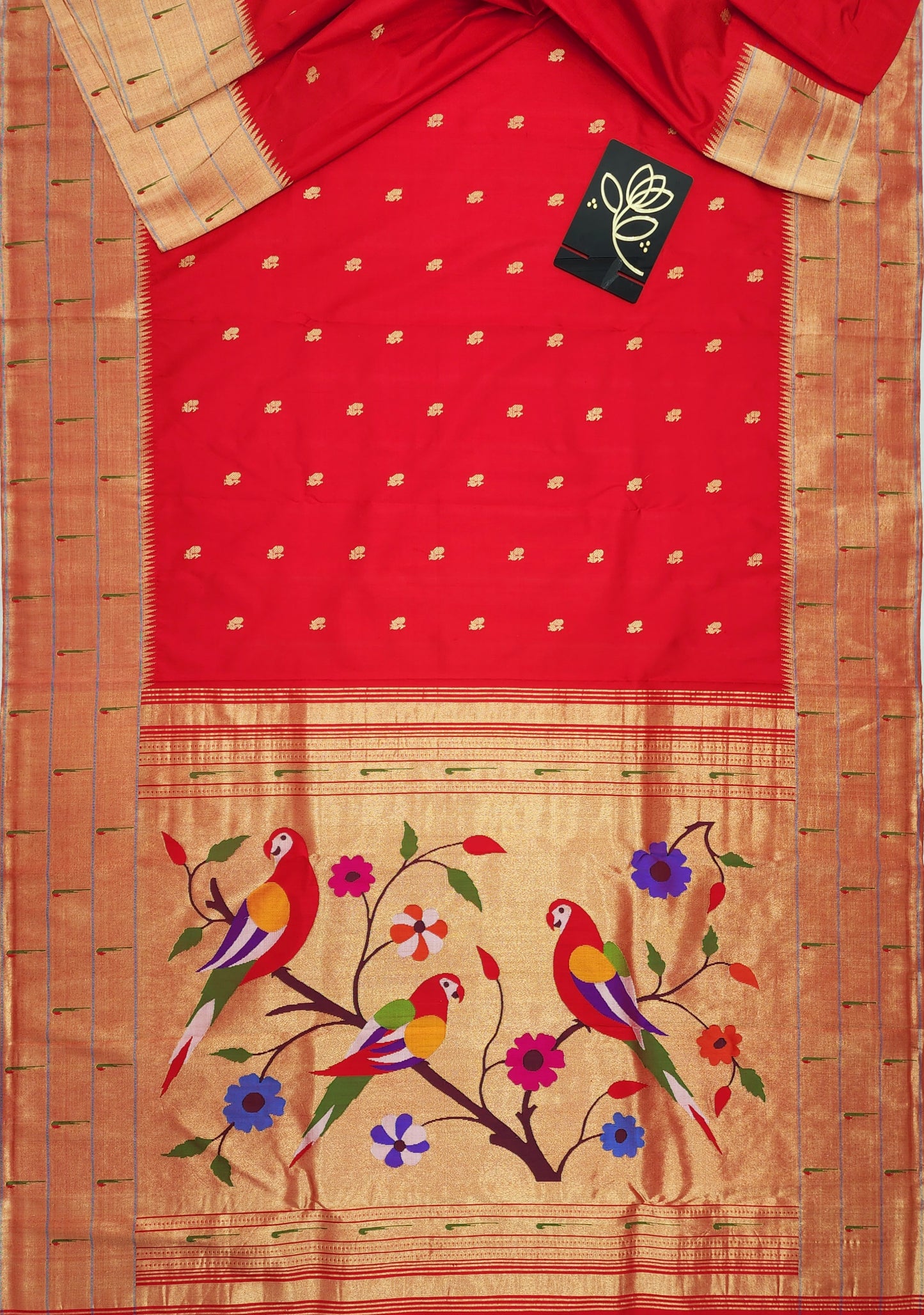 Triple Muniya Brocade Paithani
