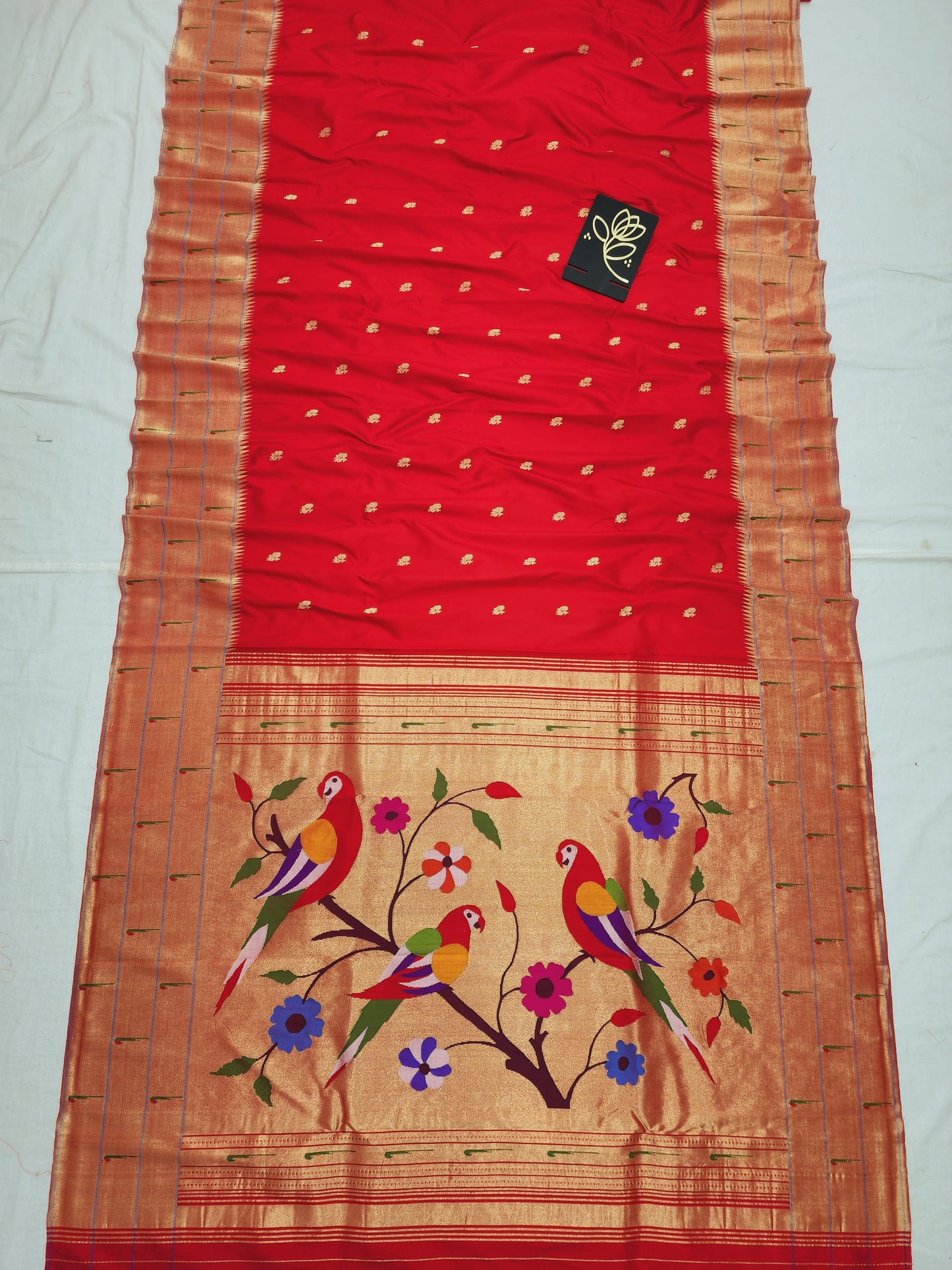 Triple Muniya Brocade Paithani