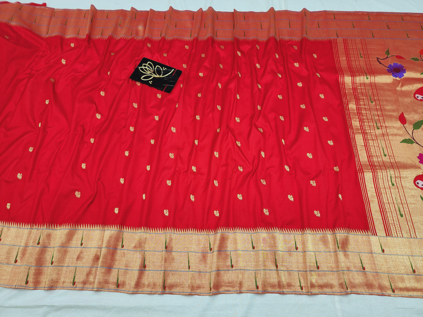 Triple Muniya Brocade Paithani
