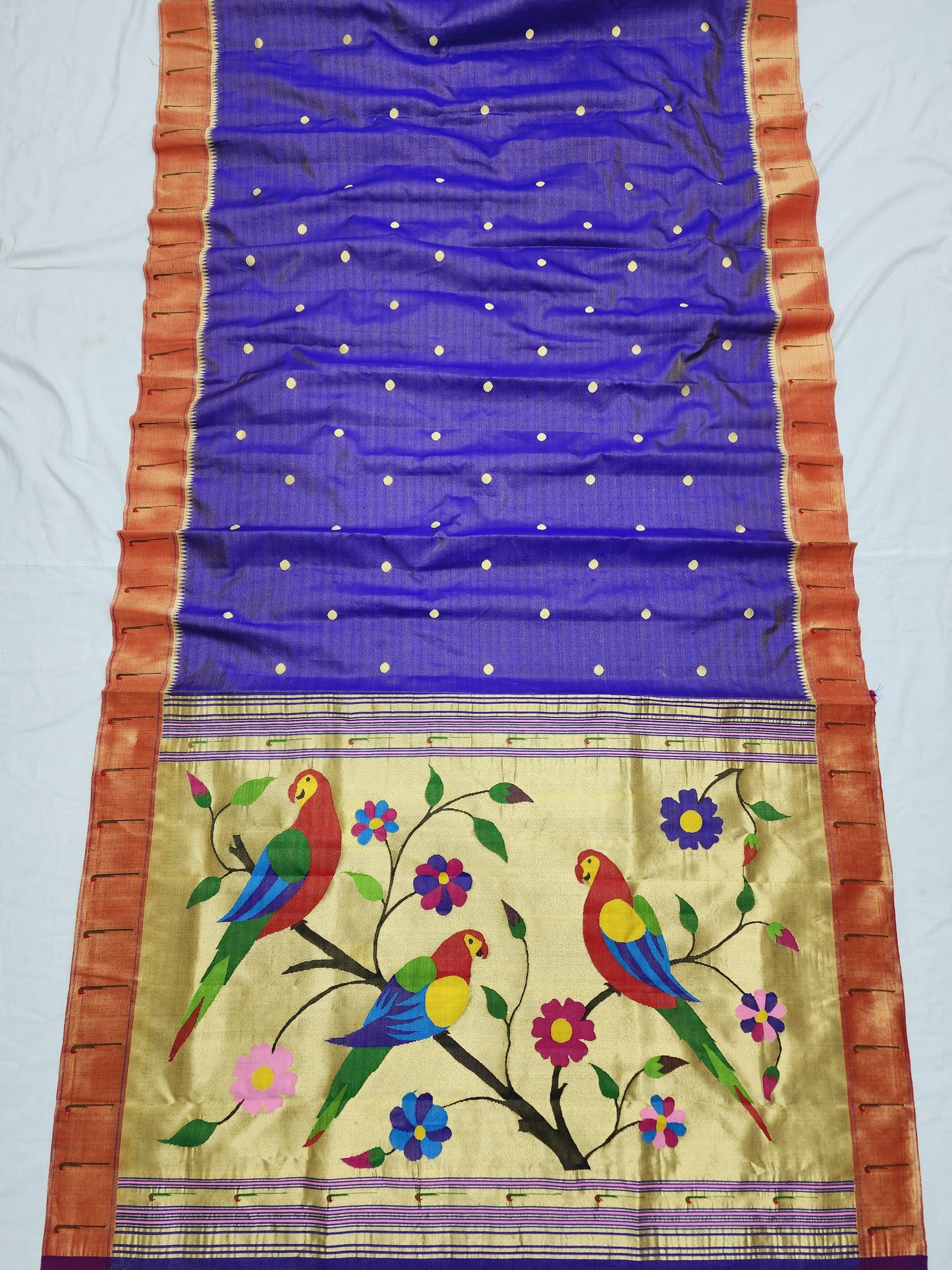 Single Muniya Brocade Paithani