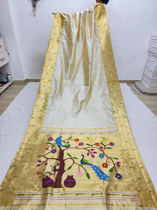 Triple Muniya Brocade Paithani