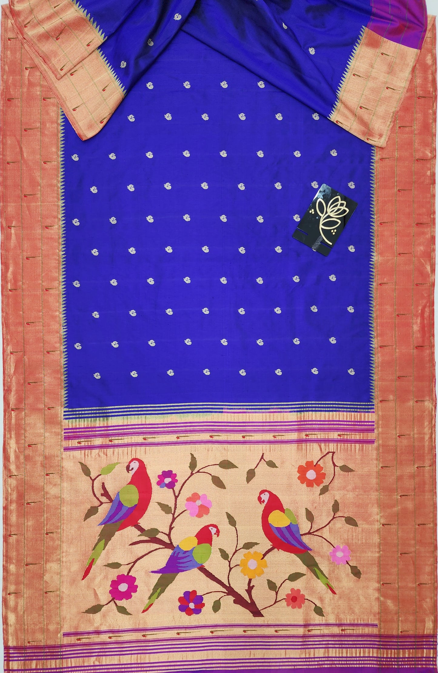 Triple Muniya Brocade Paithani