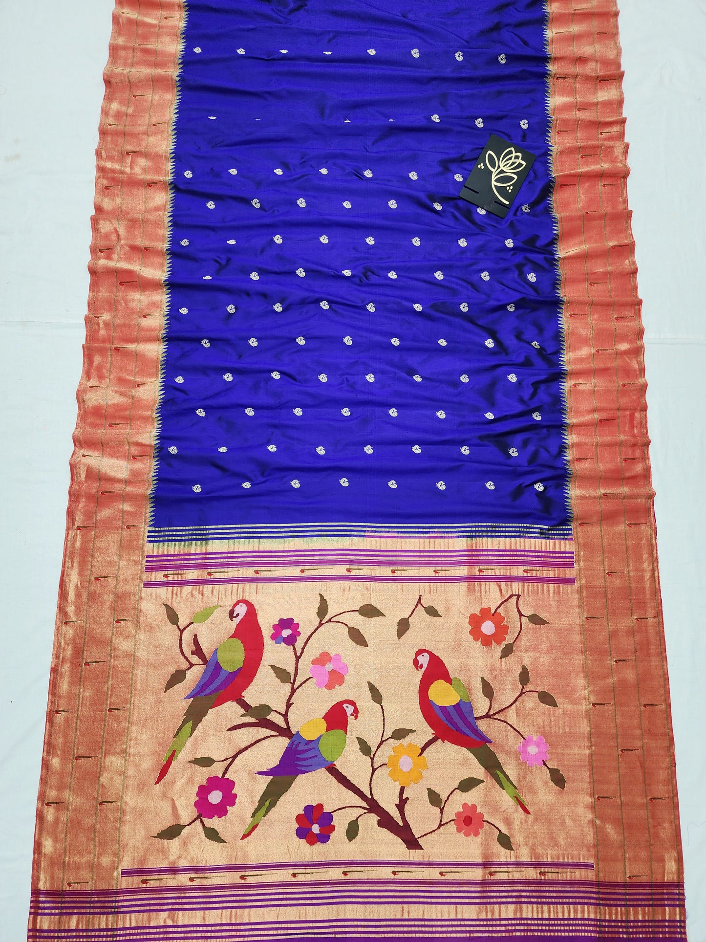 Triple Muniya Brocade Paithani