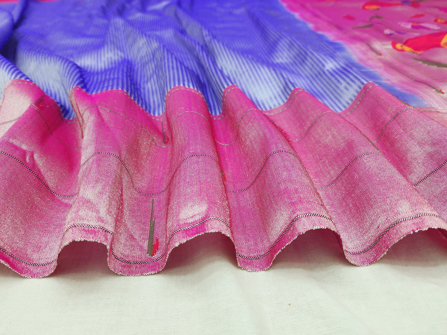 Triple Muniya Brocade Paithani