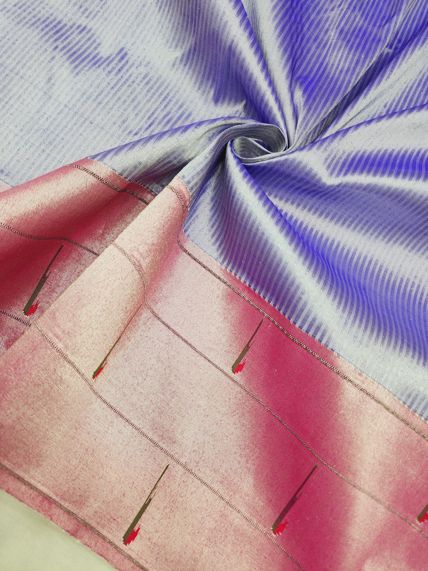 Triple Muniya Brocade Paithani