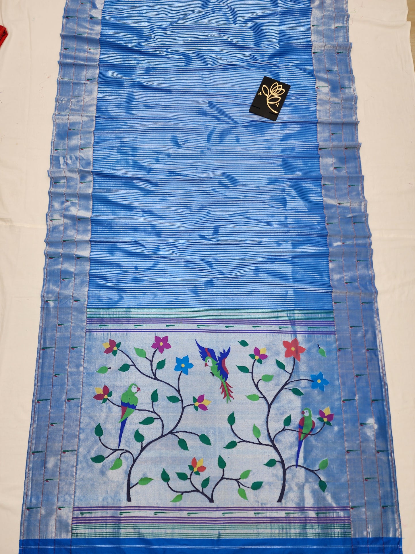 Triple Muniya Brocade Paithani