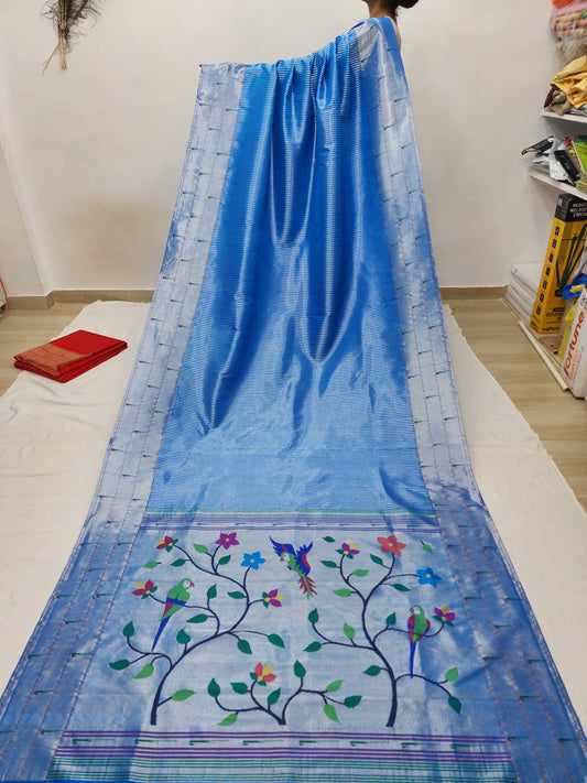 Triple Muniya Brocade Paithani