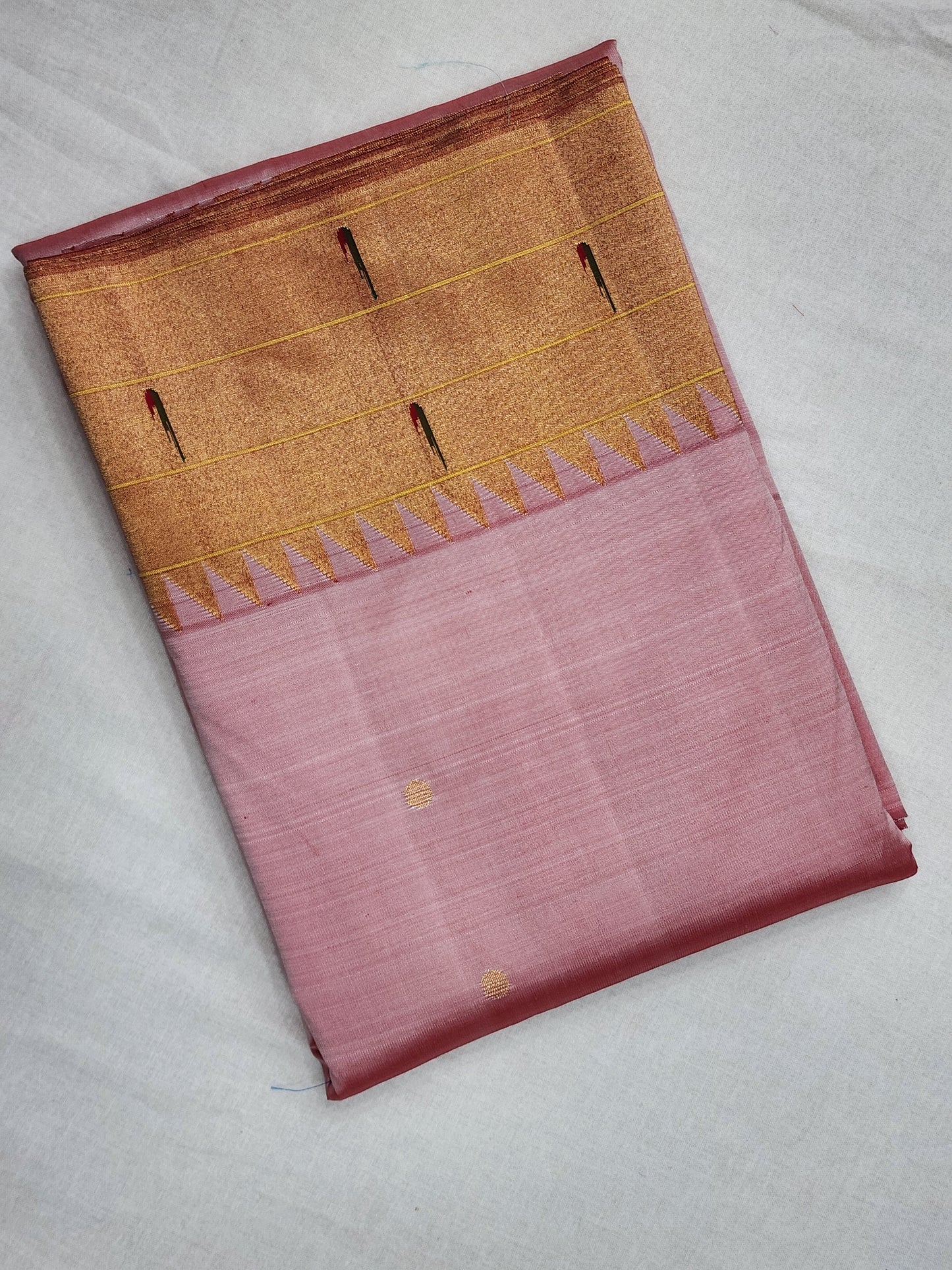 Triple Muniya Brocade Paithani