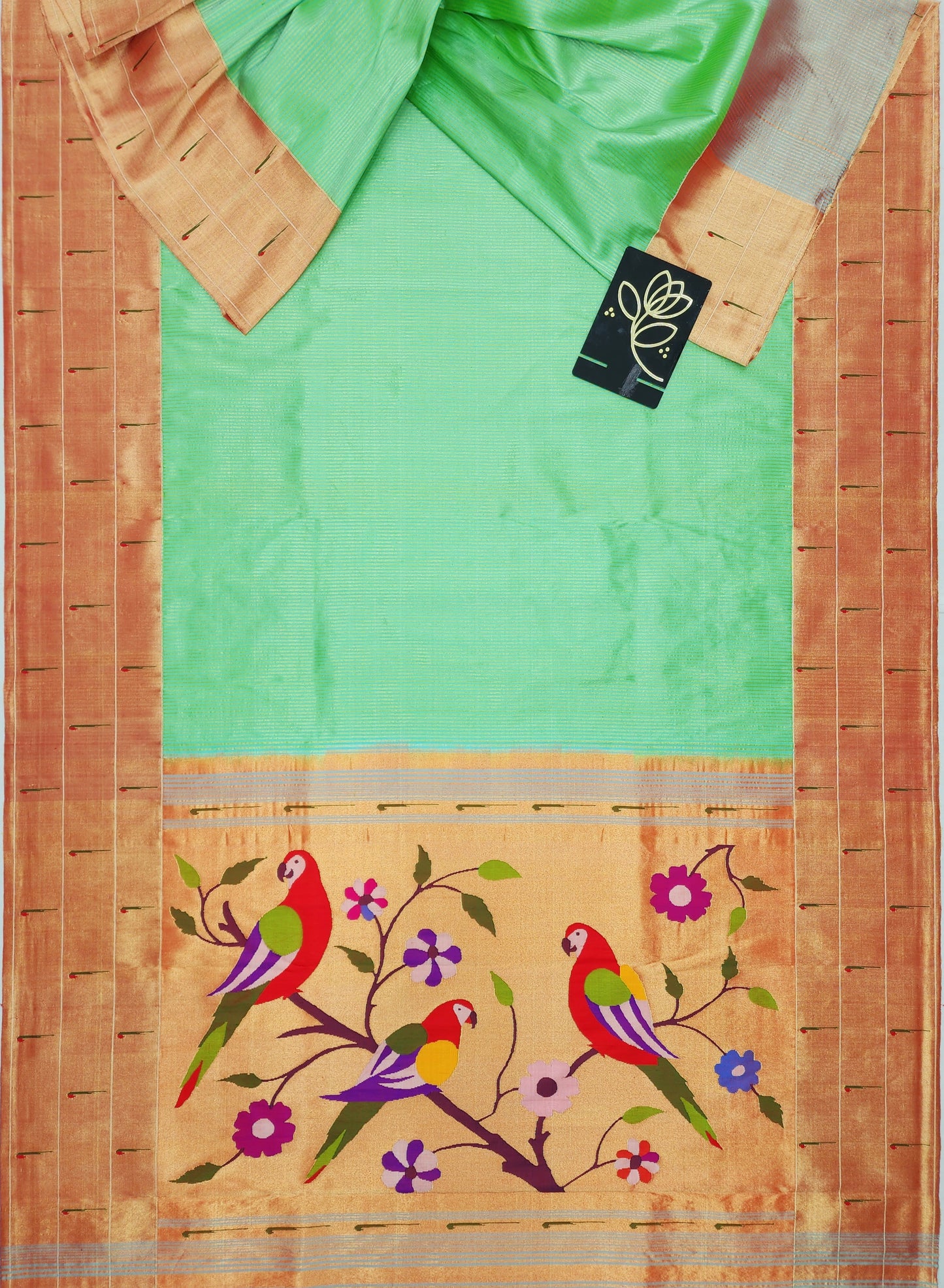 Triple Muniya Brocade Paithani