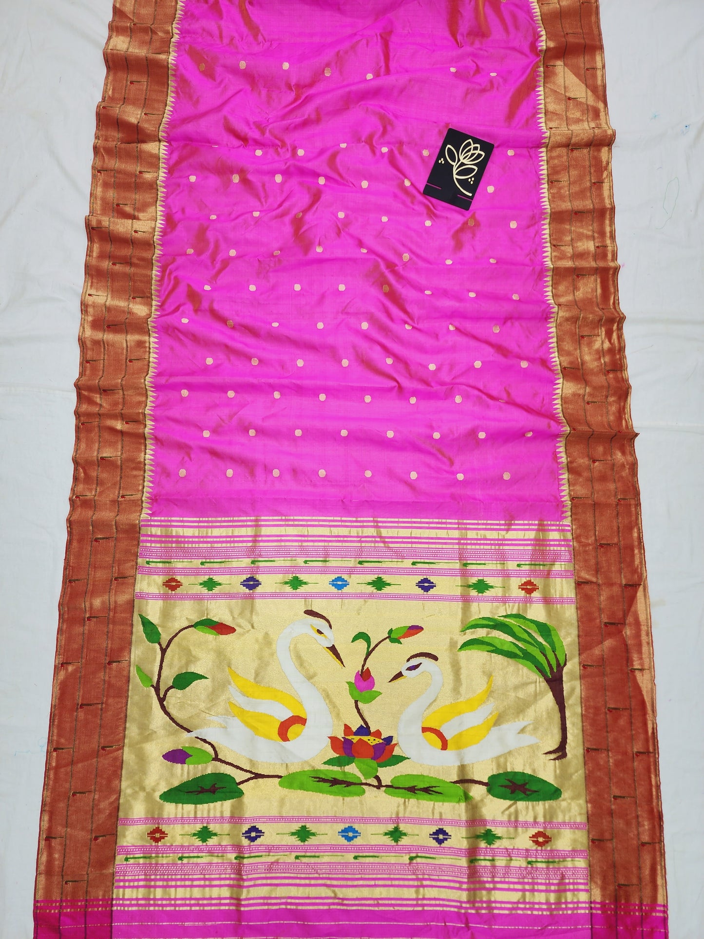 Triple Muniya Brocade Paithani