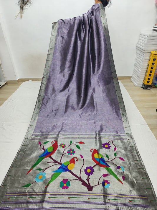 Single Muniya Brocade Paithani