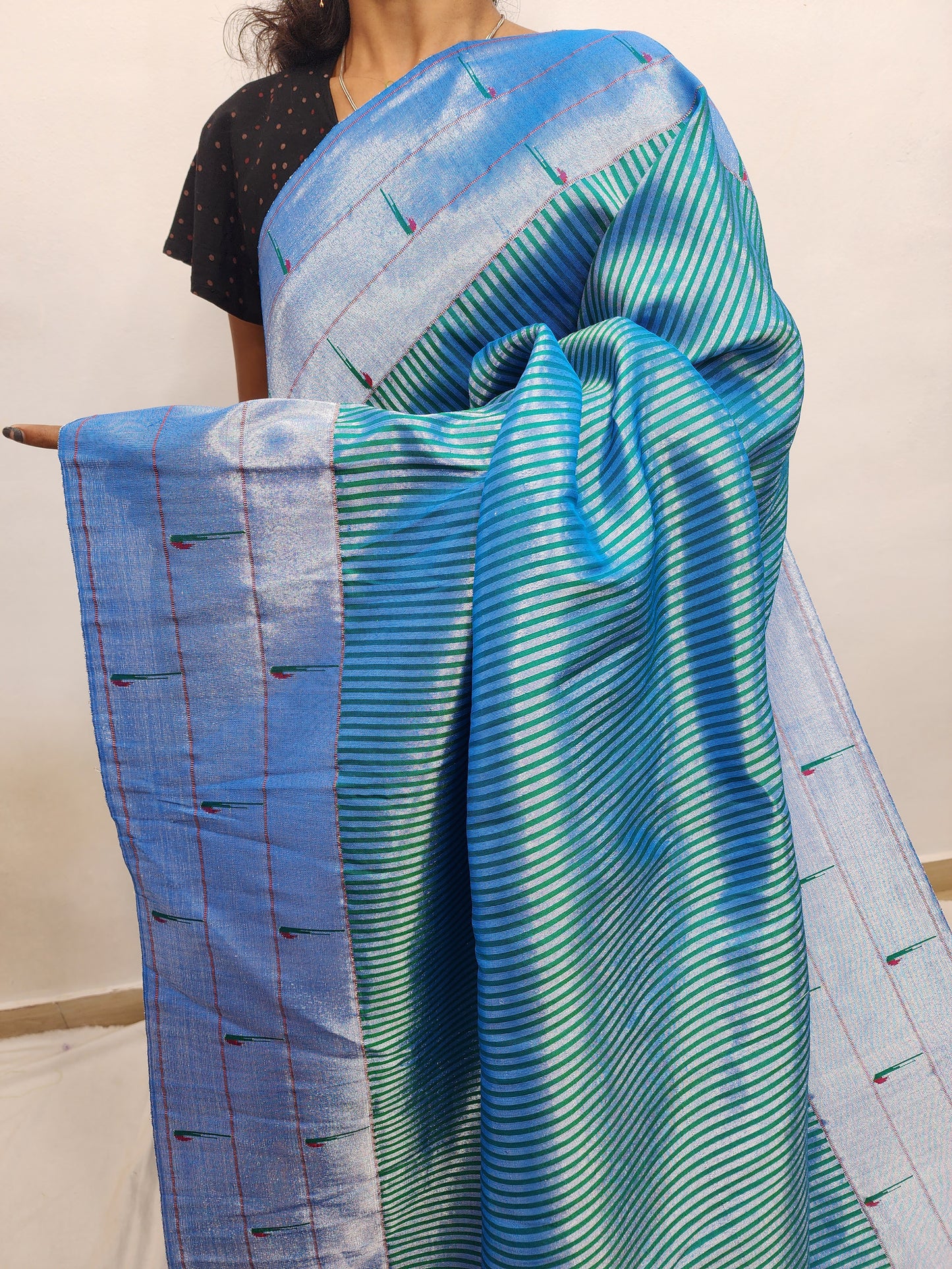 Triple Muniya Brocade Paithani