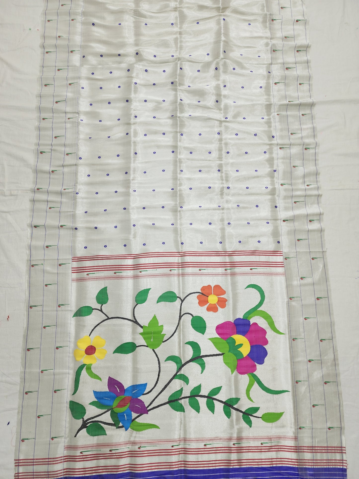 Triple Muniya Brocade Paithani