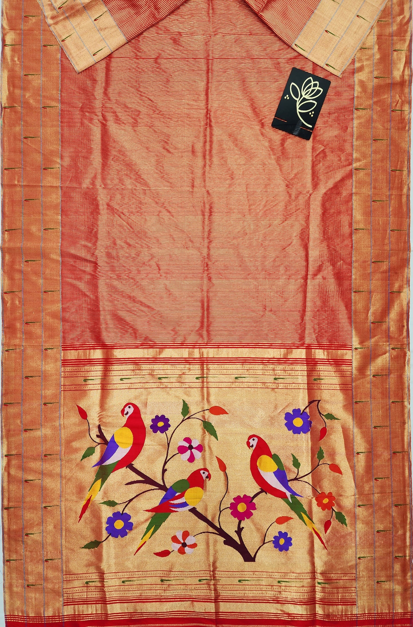 Triple Muniya Brocade Paithani