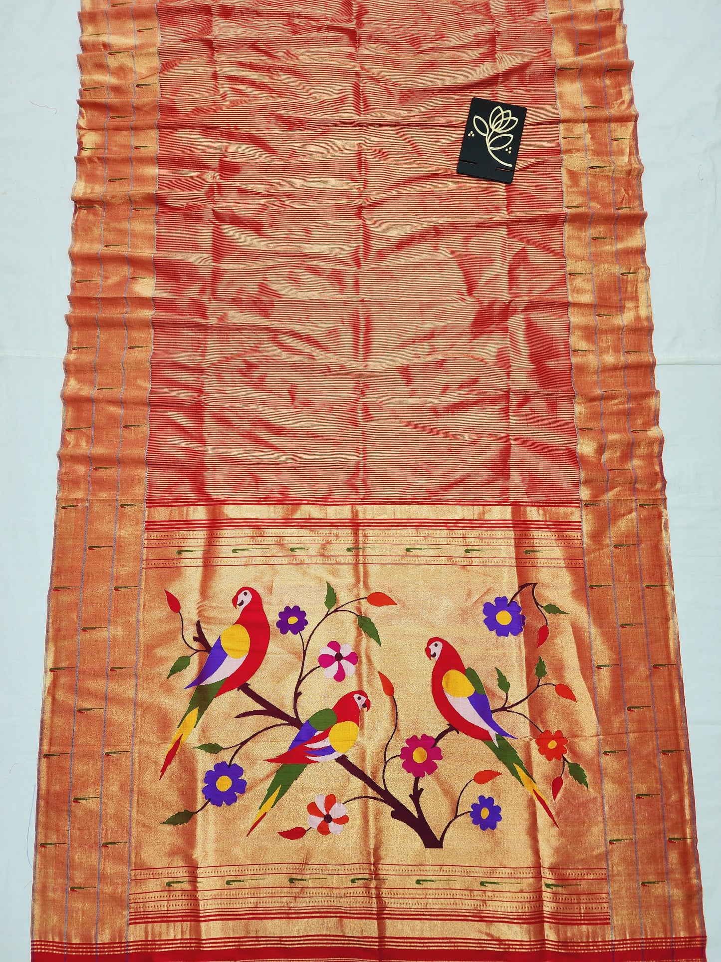 Triple Muniya Brocade Paithani