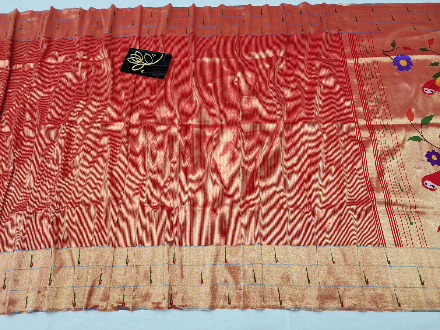Triple Muniya Brocade Paithani