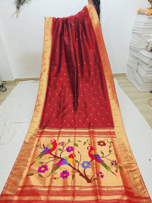 Single Muniya Brocade Paithani