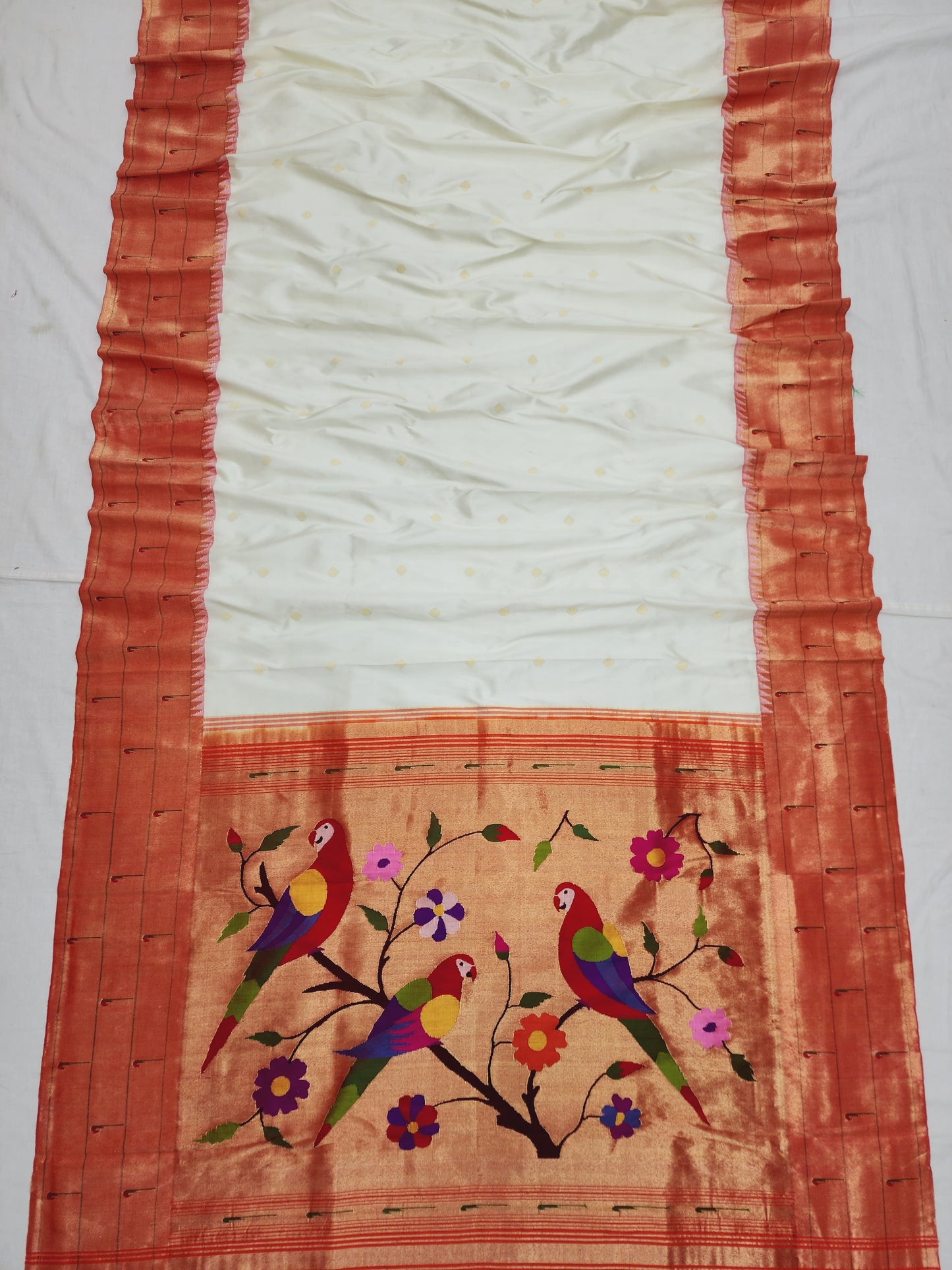 Triple Muniya Brocade Paithani