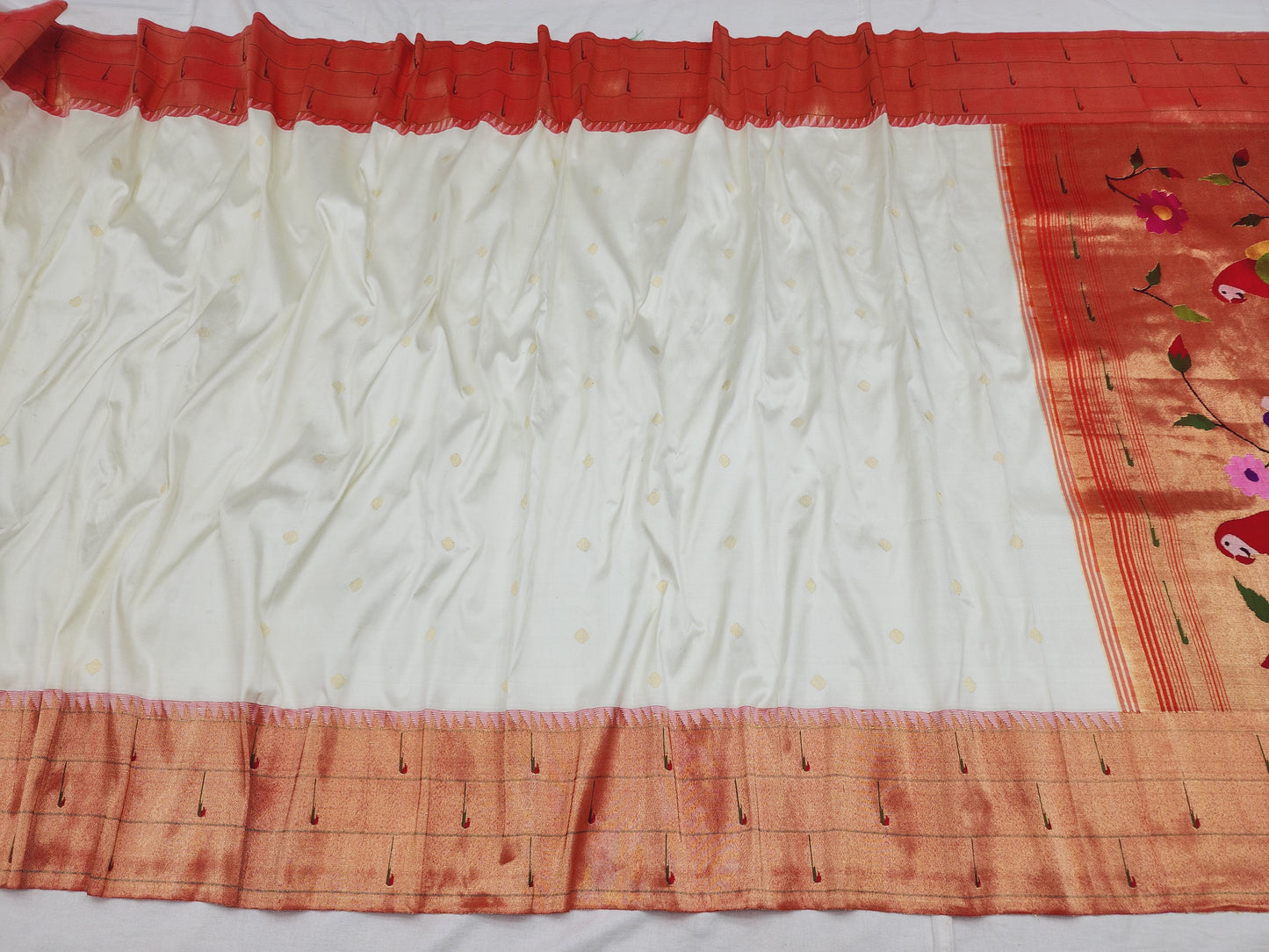 Triple Muniya Brocade Paithani