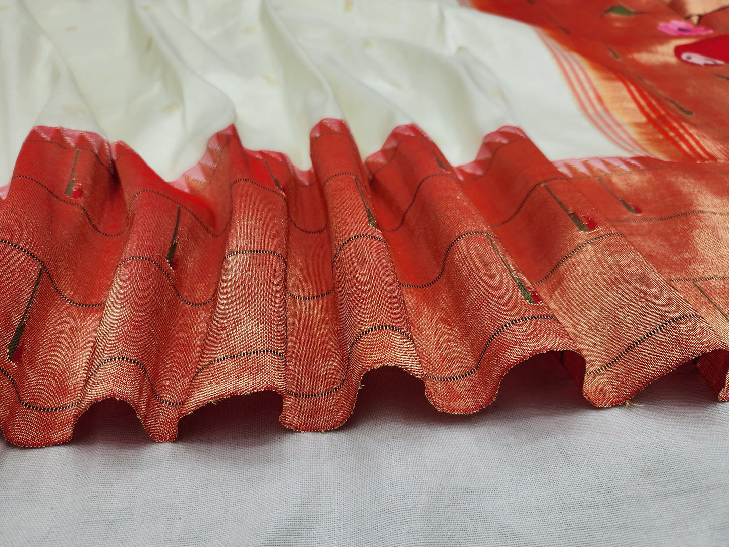Triple Muniya Brocade Paithani