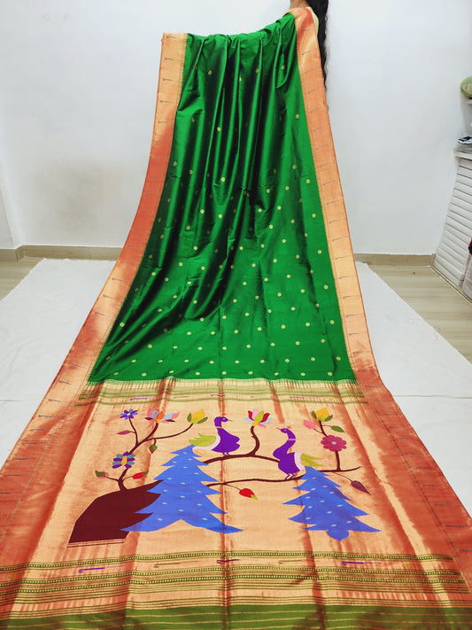 Single Muniya Brocade Paithani