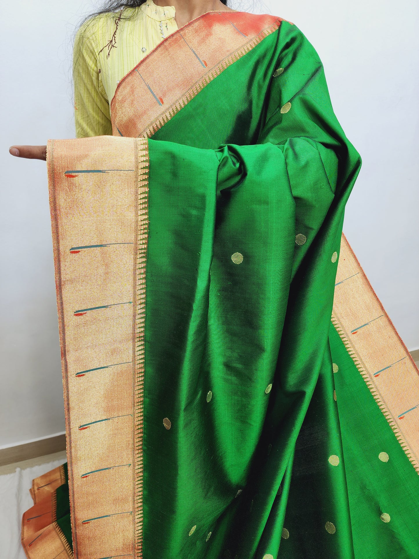 Single Muniya Brocade Paithani