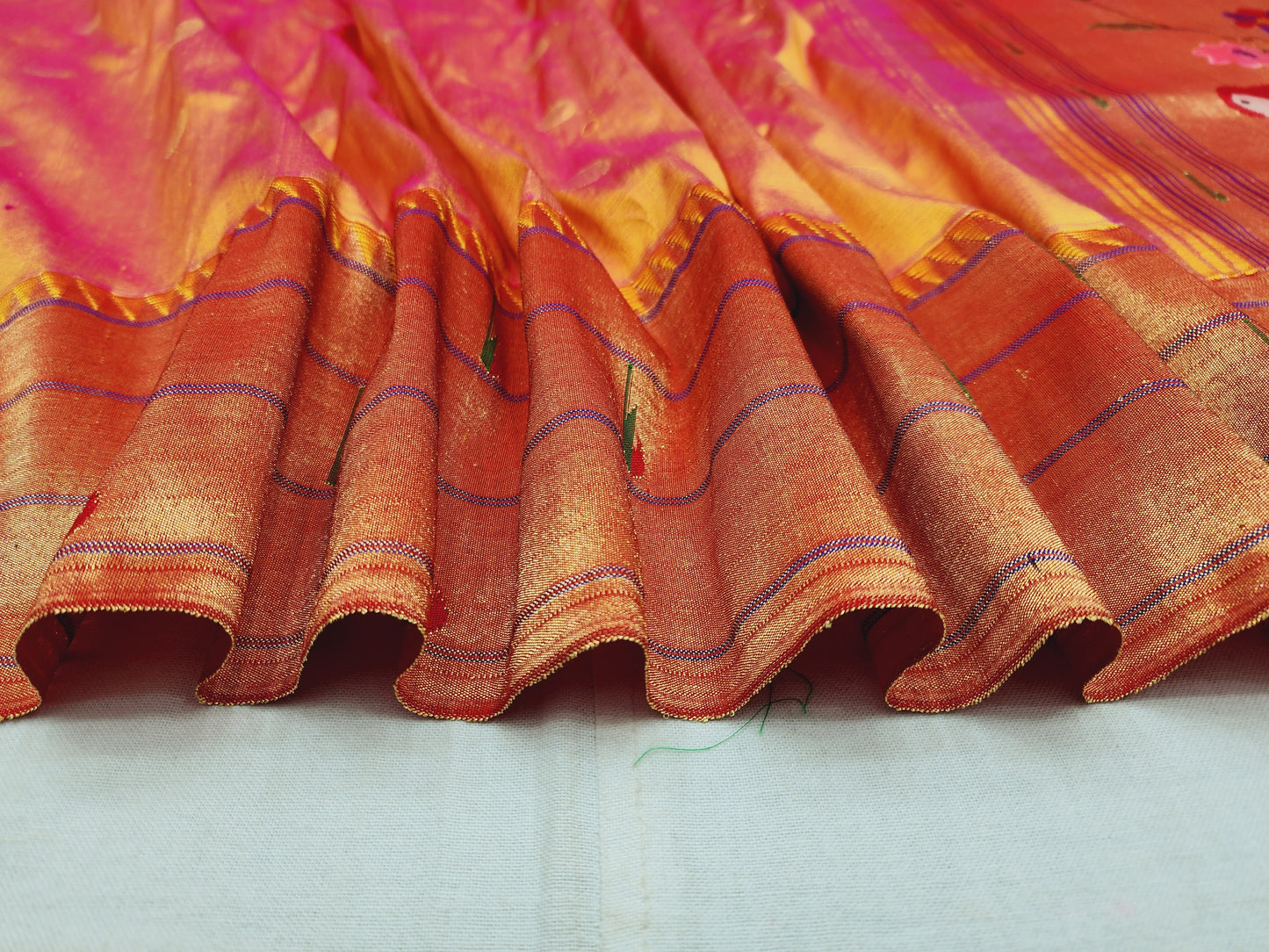Triple Muniya Brocade Paithani
