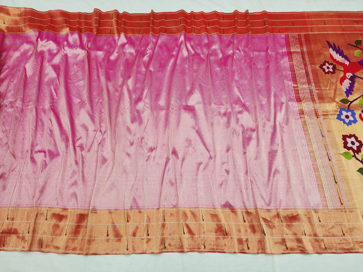 Triple Muniya Brocade Paithani