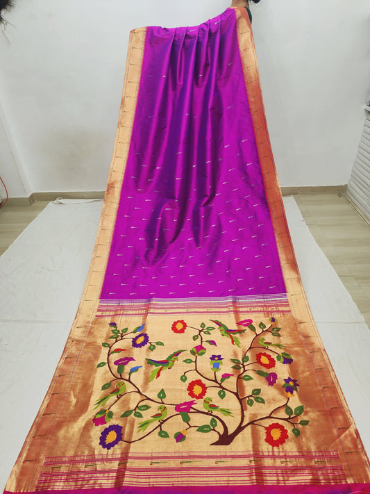 Single Muniya Brocade Paithani