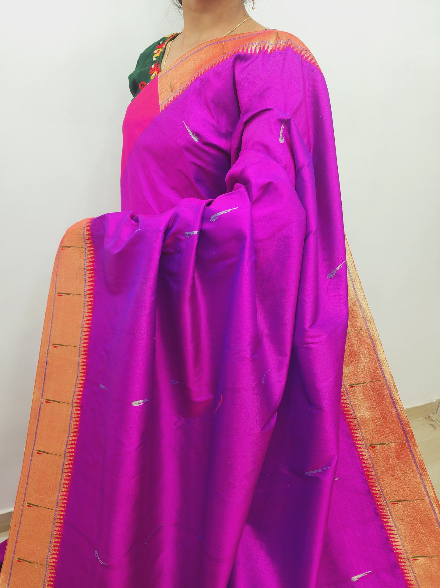 Single Muniya Brocade Paithani
